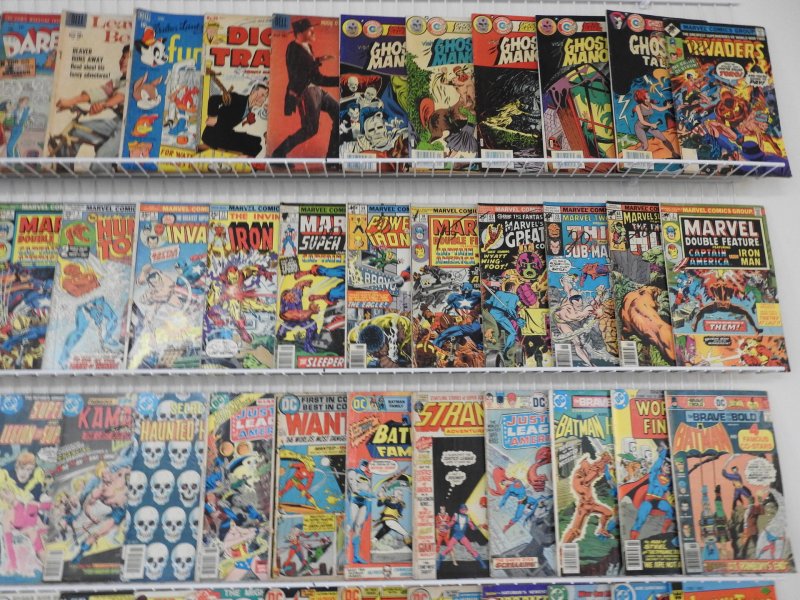 Huge Lot 160+ Silver/Bronze Comics W/ Iron man, Disney, Superman, Ghosts, War+