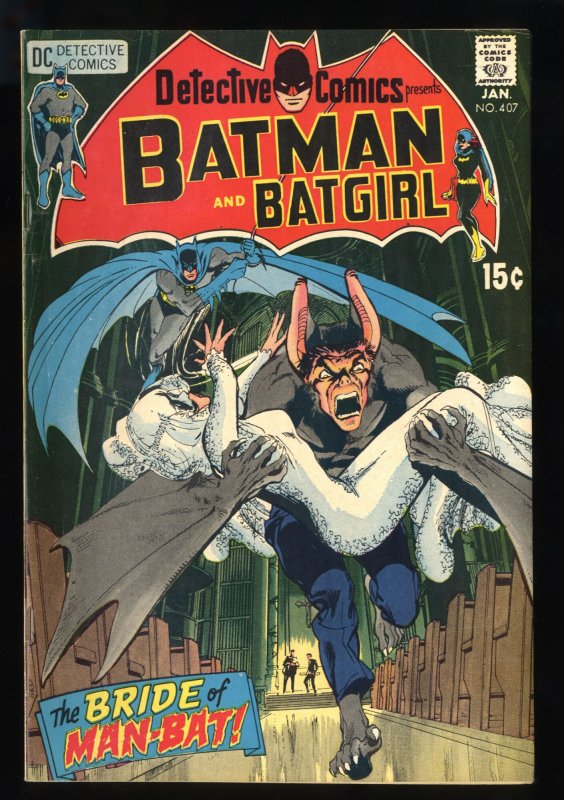 Detective Comics (1937) #407 VG/FN 5.0 Neal Adams Cover! Man-Bat!