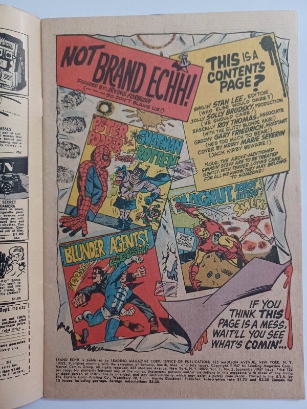 Not Brand ECHH #2- parody - Batman - Spider-man - 1968 - FN
