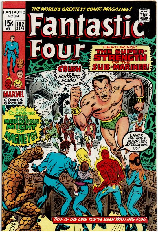 Fantastic Four #102, 5.0 or Better - Romita Sr. Art