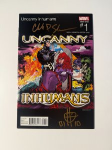 Uncanny Inhumans #1 (2015) Hip Hop Variant signed Charles Soule with COA!