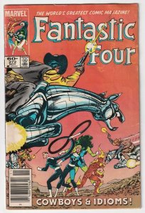 Fantastic Four #272 November 1984 Marvel Cowboys & Idioms 