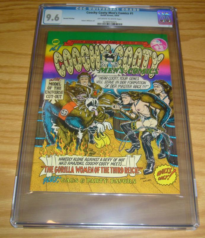 Coochy Cooty Men's Comics #1 CGC 9.6 highest graded - underground comix 1970 2nd