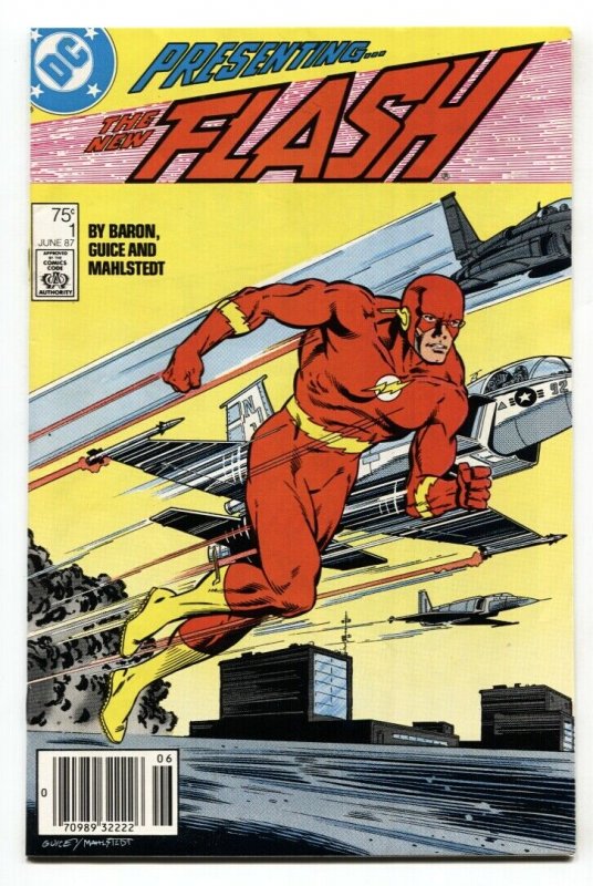 The Flash #1 Newsstand 1st Wally West title  DC Comics VF/NM