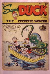 SUPER DUCK #5 1945- THE COCKEYED WONDER-TIME TRAVEL VG