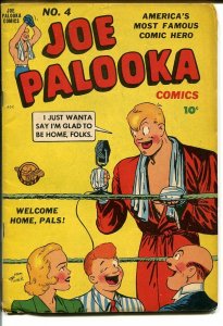 JOE PALOOKA COMICS #4-BOXING RING COVER-HAM FISHER-COOL VG