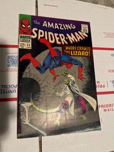 The Amazing Spider-Man #44 (1967) vs where crawls the lizard