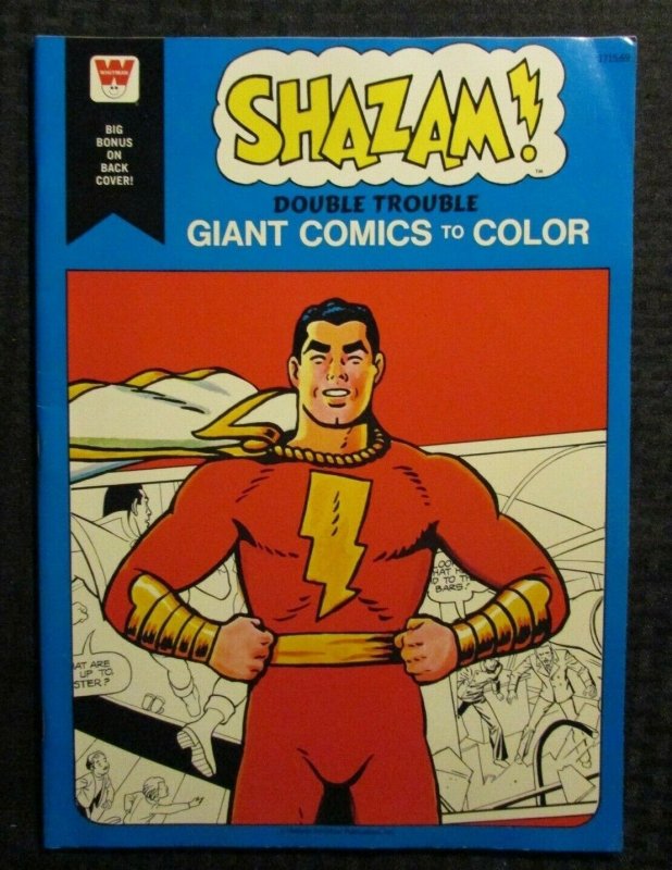 1975 Whitman SHAZAM Giant Comics To Color FN+ 6.5 Captain Marvel