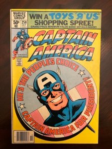 Captain America #250 Newsstand Edition (1980) - NM