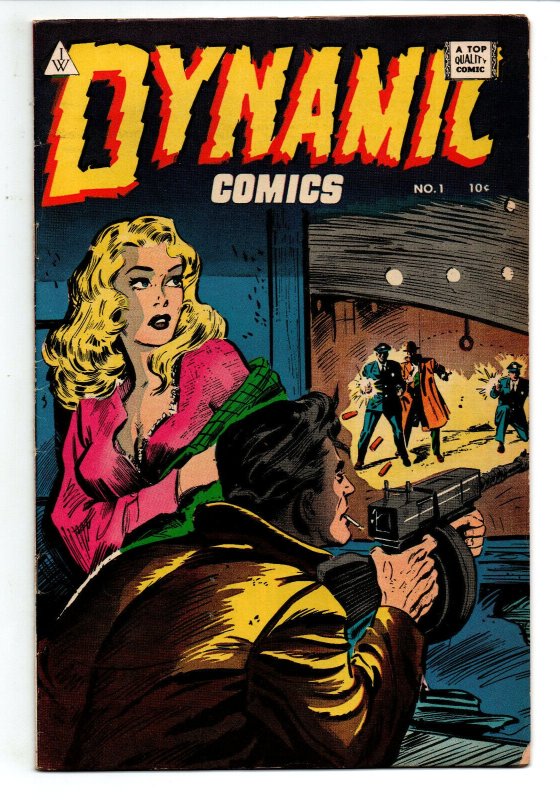 Dynamic Comics #1 - 1st Yankee Girl - Crime Noir - Top Quality - 1964 - FN/VF 