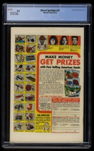 Marvel Spotlight #28 CGC NM 9.4 White Pages 1st Solo Moon Knight!