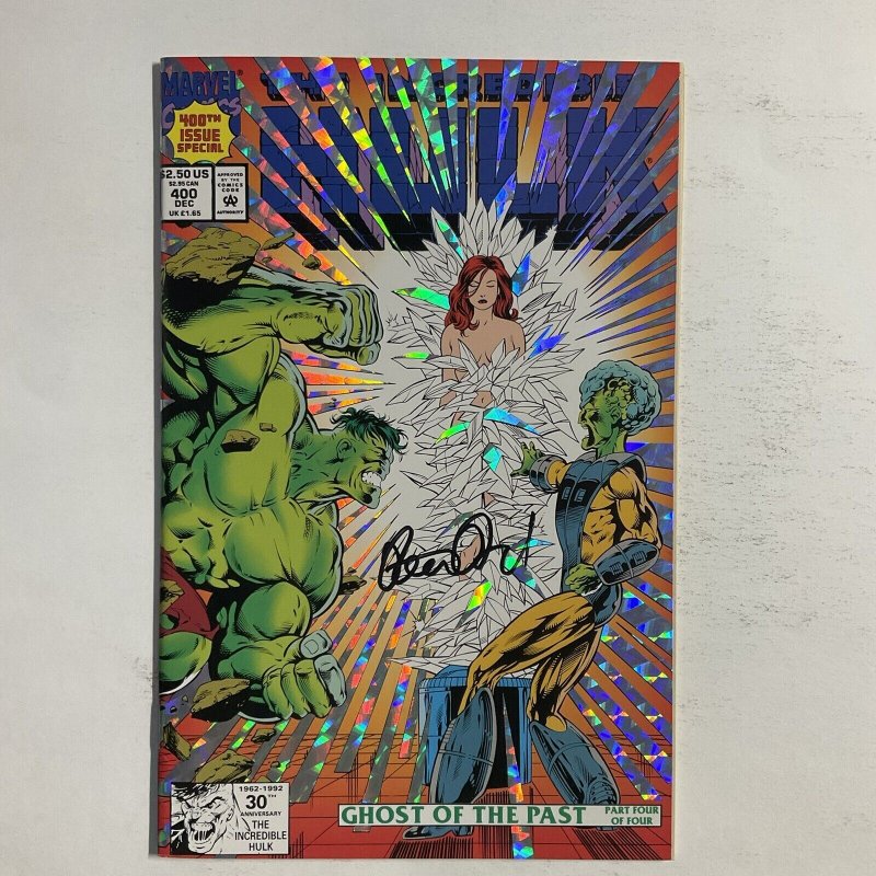 Incredible Hulk 400 1992 Signed by Peter David Marvel VF very fine 8.0