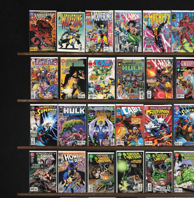 Huge Lot 150+ Comics with Green Lantern, Captain America, Firearm & More!