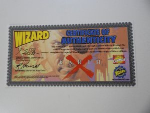 Earth X #½ (2000) Wizard Exclusive W/COA VF+ Condition