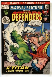 MARVEL FEATURE #3-- THE DEFENDERS--HULK--SUB-MARINER--DR. STRANGE--comic book