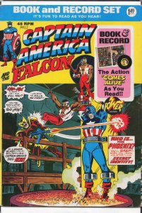 Captain America and the Falcon Book and Record Set PR-12 (1974)