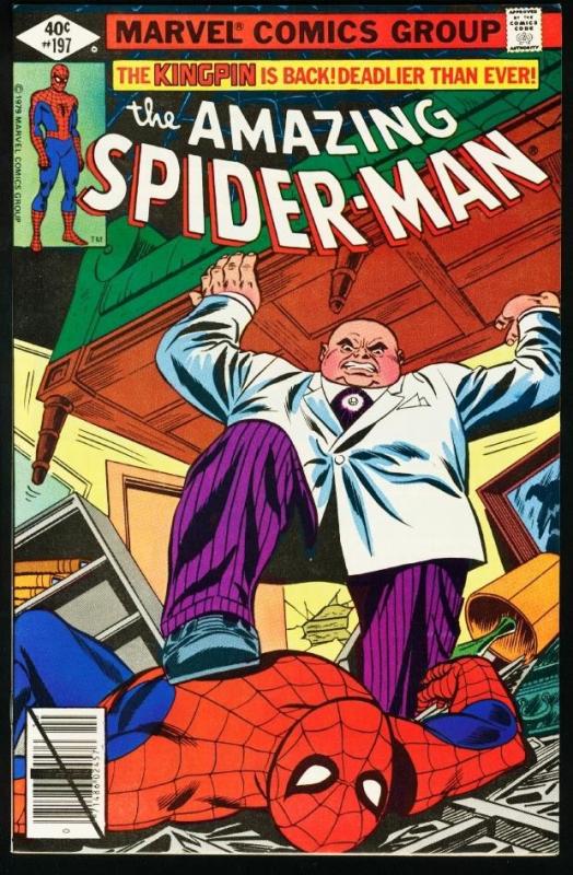 AMAZING SPIDER-MAN #197-1979-KINGPIN-MARVEL-very fine VF