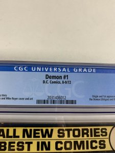 Demon 1 Cgc 8.5 Ow/w Pages Dc Comics Bronze Age Jack Kirby