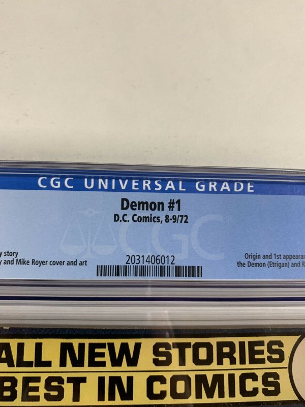 Demon 1 Cgc 8.5 Ow/w Pages Dc Comics Bronze Age Jack Kirby