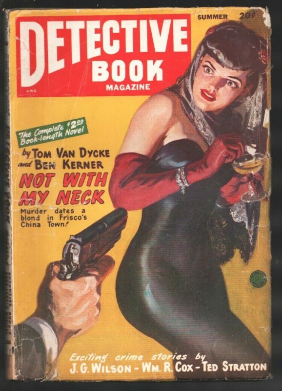 Detective Book-Summer 1948-Norman Saunders pin-up girl style cover-George Gro...
