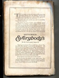 ADVENTURE Sept 15, 1917-Captain Dingle-Rare Early Pulp Magazine