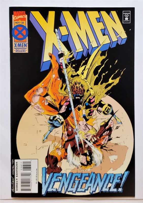 X-Men (2nd Series) #38 Deluxe edition (Nov 1994, Marvel) VF-
