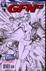 Gen 13 (2006 4th Series) 1 in 50 Sketch Cover - NM
