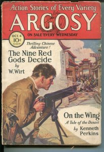 Argosy 10/4/1930-Munsey-machine gun-Pater Stahr-pulp thrills-FR