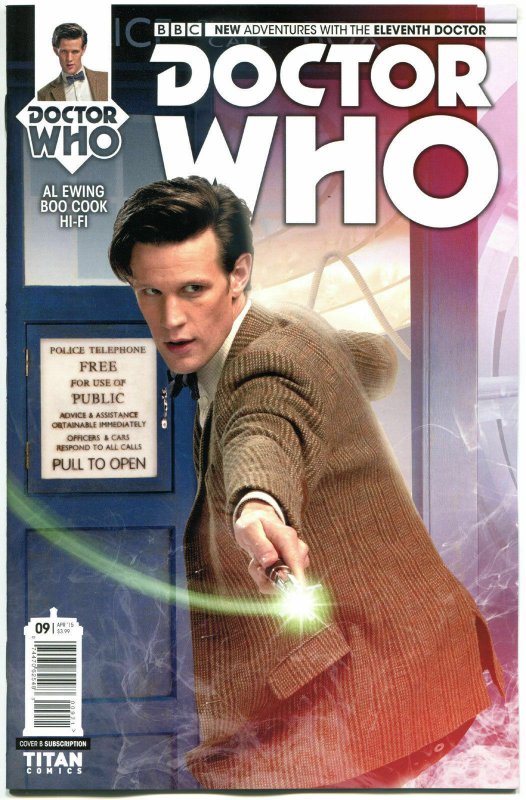 DOCTOR WHO #9 B, VF, 11th, Tardis, 2014, Titan, 1st, more DW in store, Sci-fi