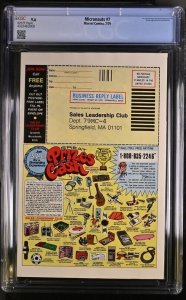 MICRONAUTS #7 CGC 9.6 MAN-THING NEAL ADAMS WHITE PAGES 3008