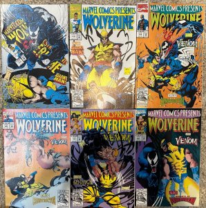 (1992) MARVEL COMICS PRESENTS #117-122 WOLVERINE VS VENOM Complete 6 Issue Set!