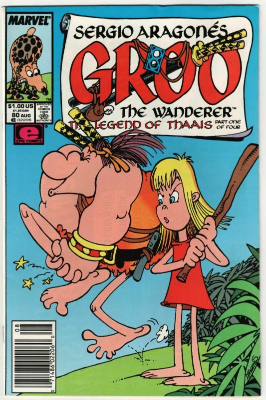 Sergio Aragone's Groo The Wanderer #80 (Marvel, 1991) FN