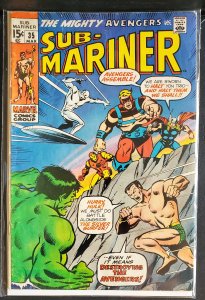 Sub-Mariner #35 (1971) Key Issue  Avengers vs. Future Defenders Team