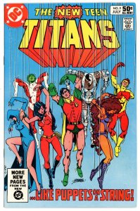 The New Teen Titans 9 VG 4.0 DC 1981 Bronze Age George Perez 2nd Deathstroke