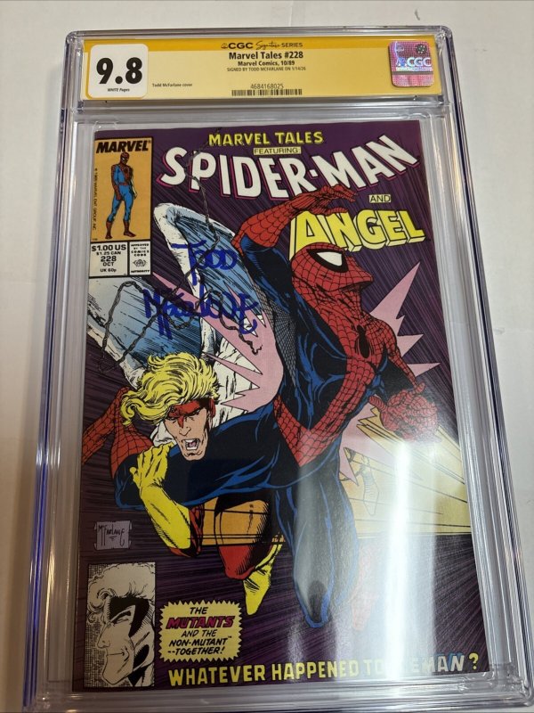 Marvel Tales Spider Man (1989) # 228 ( CGC 9.8 WP SS) Signed Full Todd McFarlane