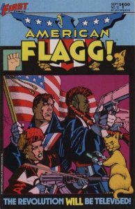 American Flagg!   #12, VF+ (Stock photo)