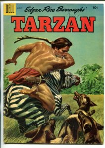 TARZAN #71-1955-DELL-EDGAR RICE BURROUGHS-JESSE MARSH-RUSS MANNING-vg/fn