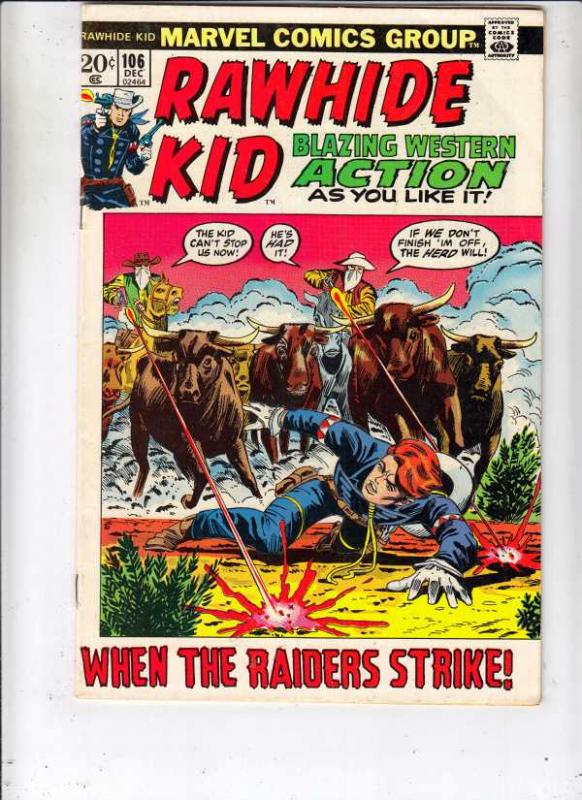 Rawhide Kid #106 (Dec-72) VF/NM High-Grade Rawhide Kid