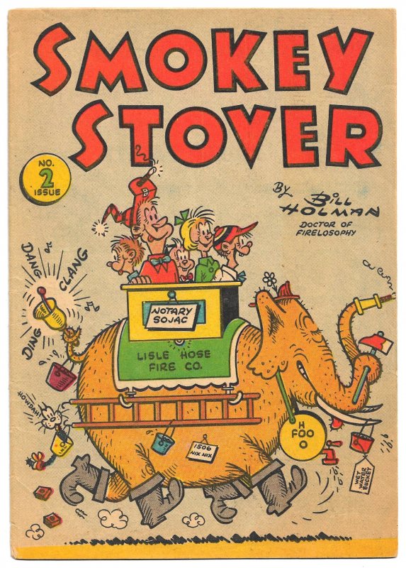 Screwball Fireman 'SMOKEY STOVER' 1954 Promo Comic #2 for Natl Fire Protctn Ass.