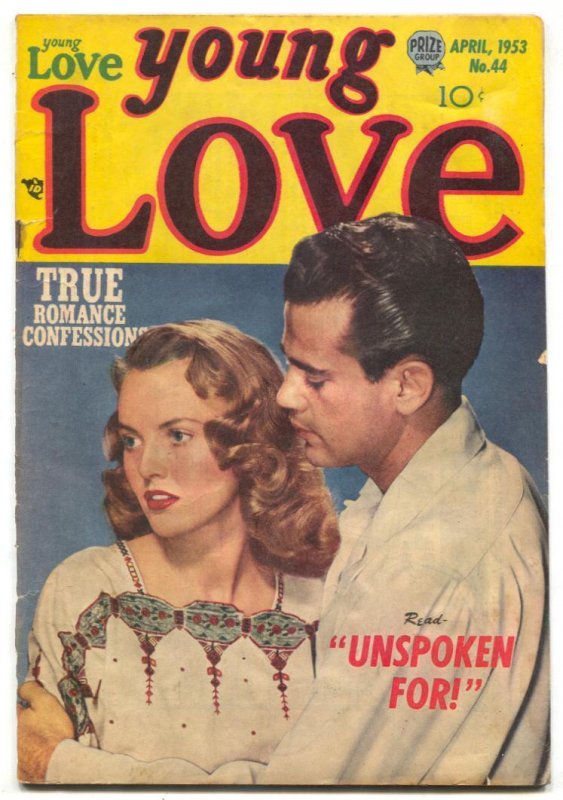 Young Love #44 1953- Photo cover- Golden Age Romance VG-