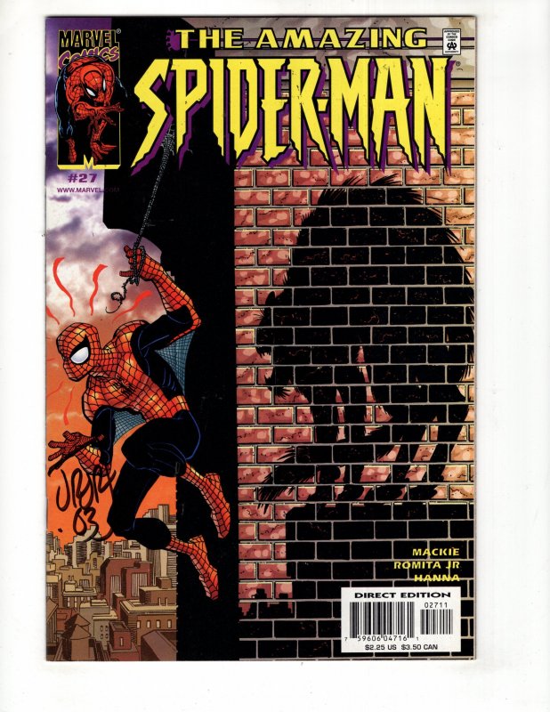 The Amazing Spider-Man #27 (2001) Signed By Artist on Cover / ID#703