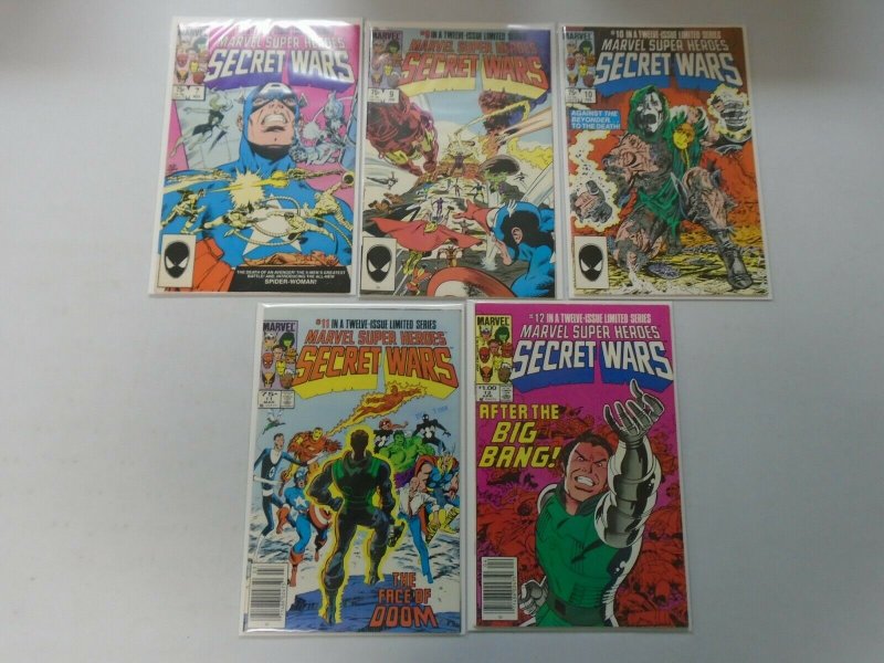 Marvel Super Heroes Secret Wars near set #1-12 missing #6+8 8.5 VF+ (1984)