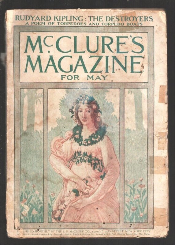 McClure's Magazine 7/1898-Kenneth H. Miller cover-Mark Twain-Rudyard Kipling-...