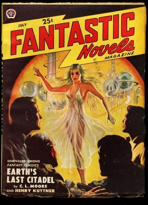 FANTASTIC NOVELS 1950 JUL-VIRGIL FINLAY FN/VF