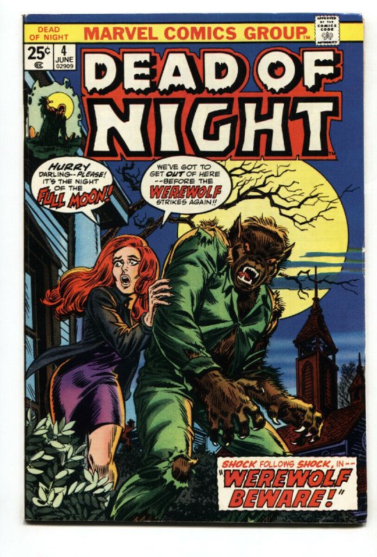 Dead Of Night #4 1973-John Romita cover-Marvel horror comic book