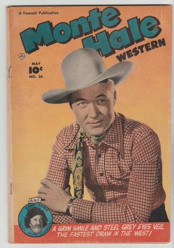 Monte Hale Western # 86 Strict VG/FN Cover Monte Hale photos front and back