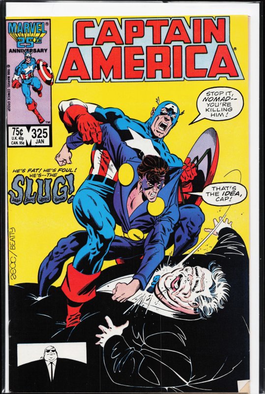 Captain America #325 (1987) Captain America [Key Issue]