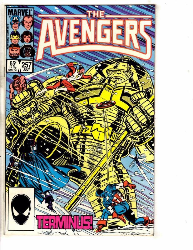 Avengers # 257 FN Marvel Comic Book Iron Man Hulk Thor Captain America J252