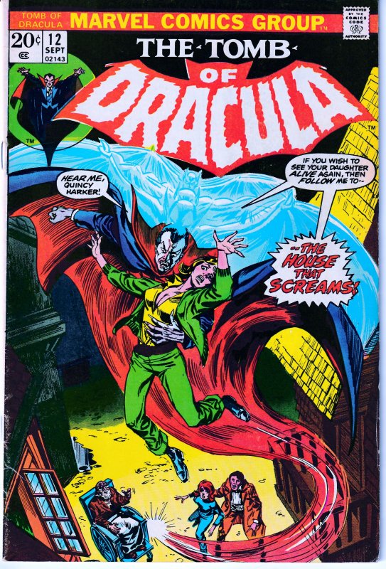 Tomb of Dracula(vol. 1) # 12  Blade The Vampire Hunter