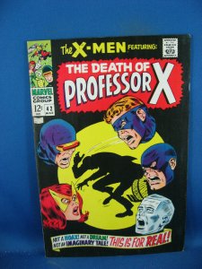 X MEN 42 VF+ DEATH PROF X 1968